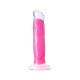 Neo Elite - Glow in the Dark - Marquee - 8 inch Silicone Dual Density Dong - Neon Pink